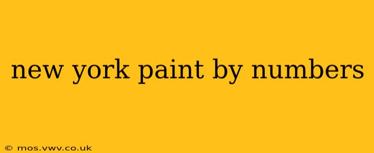 new york paint by numbers