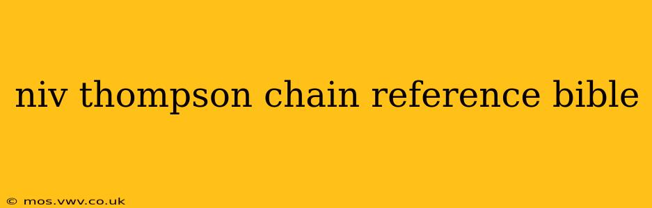 niv thompson chain reference bible