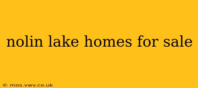 nolin lake homes for sale