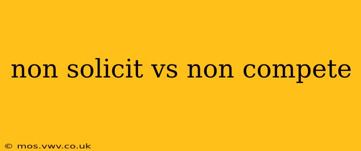 non solicit vs non compete