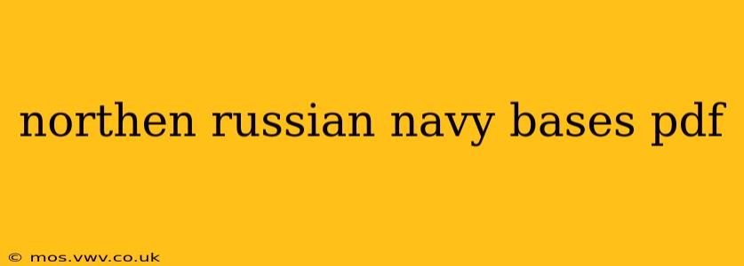 northen russian navy bases pdf
