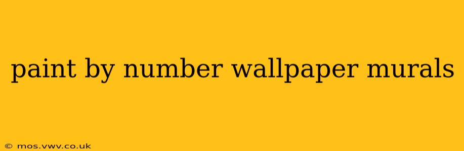paint by number wallpaper murals