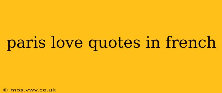 paris love quotes in french