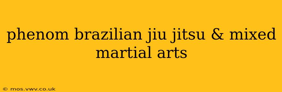phenom brazilian jiu jitsu & mixed martial arts