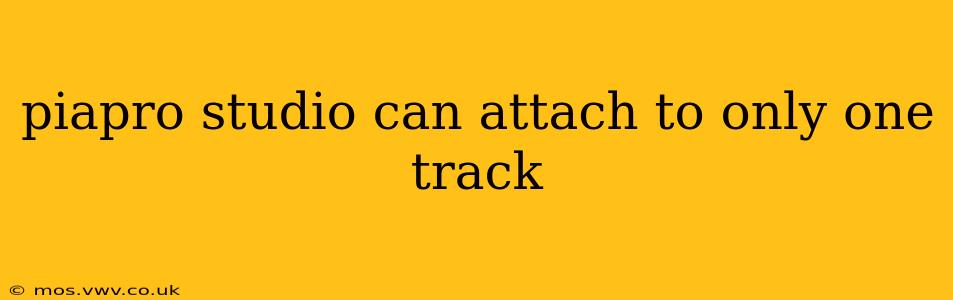 piapro studio can attach to only one track