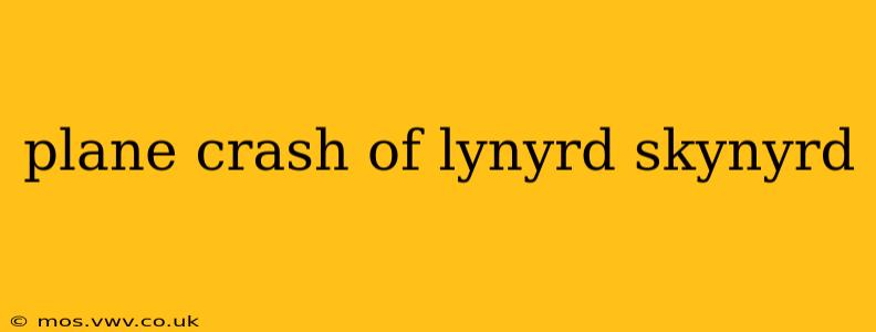 plane crash of lynyrd skynyrd