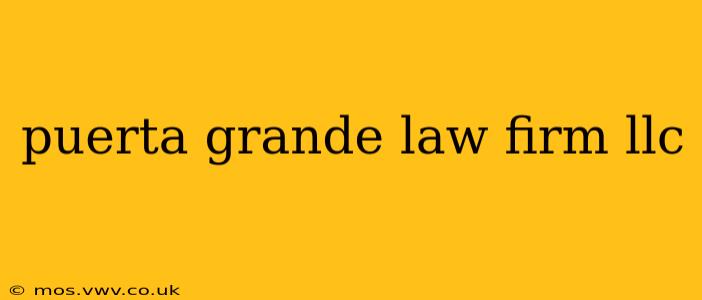 puerta grande law firm llc