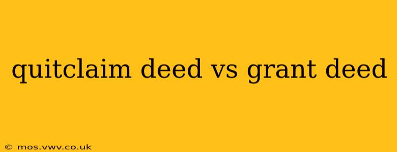 quitclaim deed vs grant deed