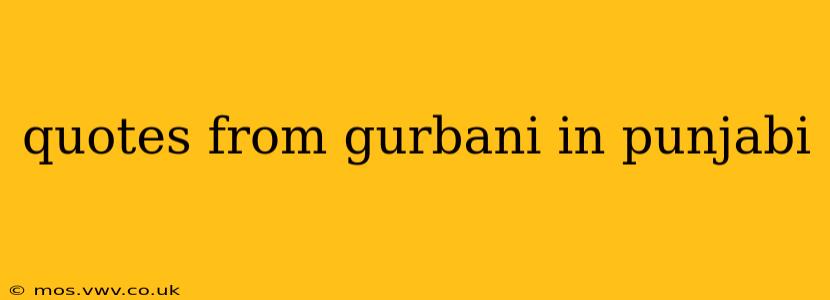 quotes from gurbani in punjabi