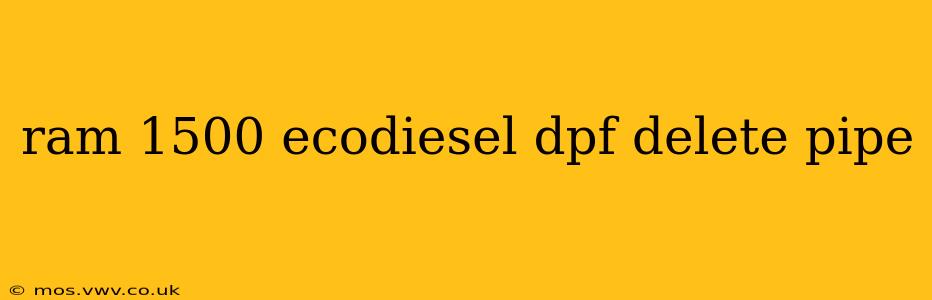 ram 1500 ecodiesel dpf delete pipe