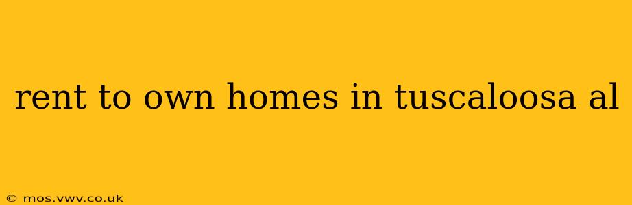 rent to own homes in tuscaloosa al