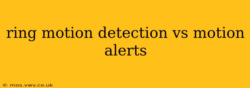 ring motion detection vs motion alerts