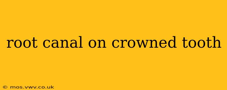 root canal on crowned tooth