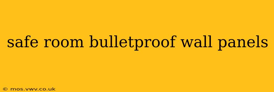safe room bulletproof wall panels