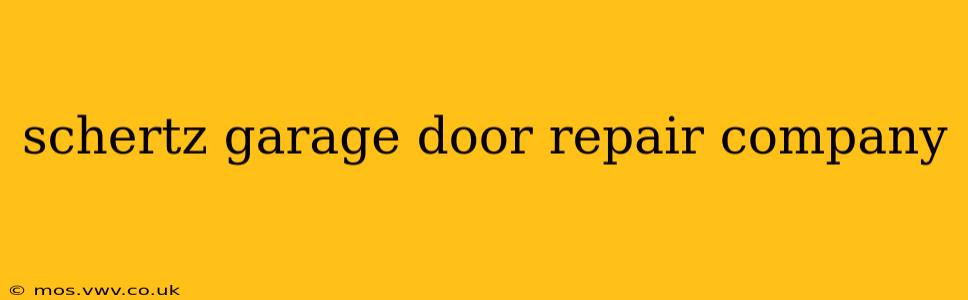 schertz garage door repair company