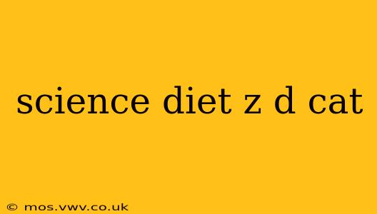 science diet z d cat
