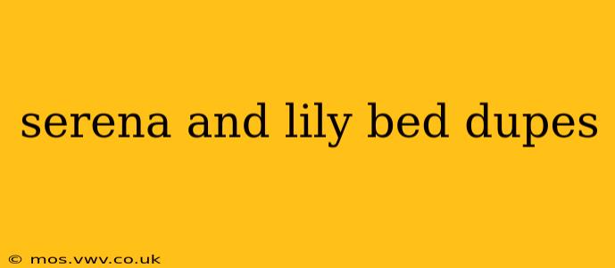 serena and lily bed dupes