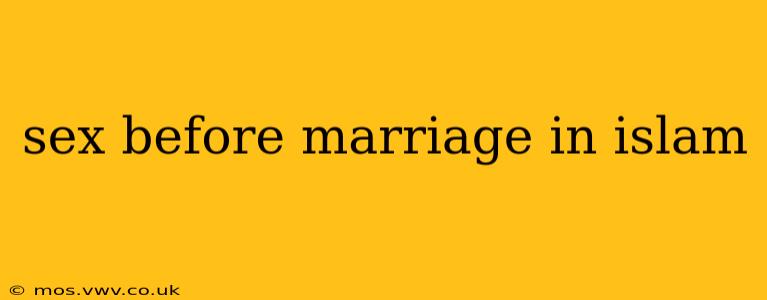 sex before marriage in islam