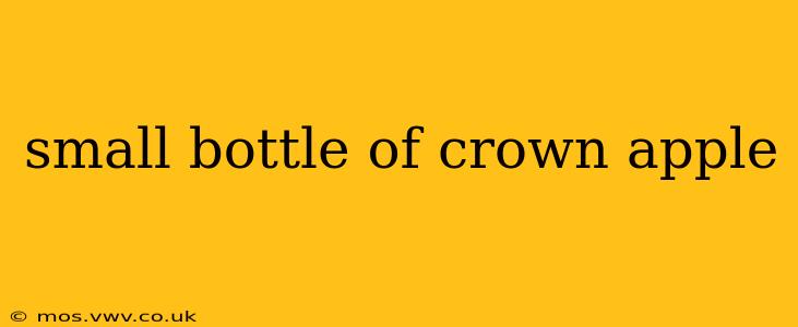 small bottle of crown apple