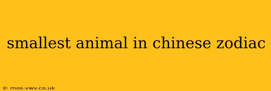 smallest animal in chinese zodiac