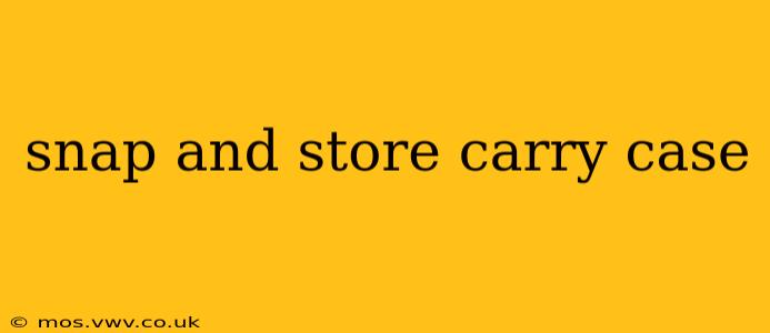 snap and store carry case