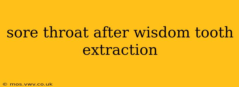 sore throat after wisdom tooth extraction