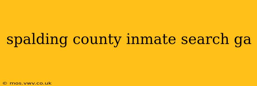 spalding county inmate search ga