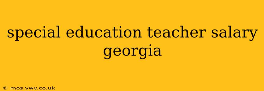 special education teacher salary georgia