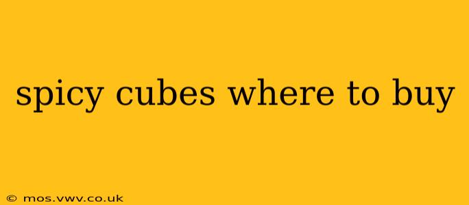 spicy cubes where to buy