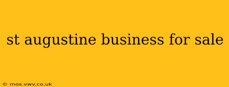 st augustine business for sale