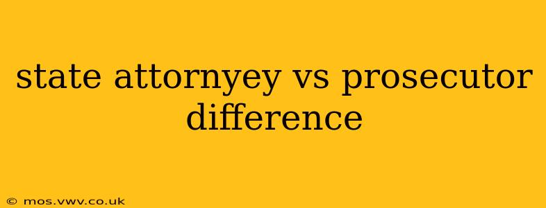 state attornyey vs prosecutor difference