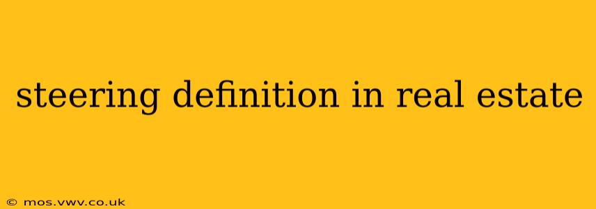 steering definition in real estate