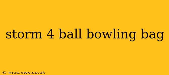 storm 4 ball bowling bag