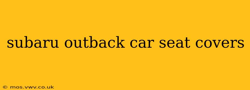 subaru outback car seat covers