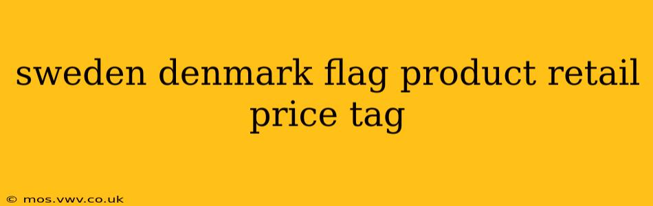 sweden denmark flag product retail price tag