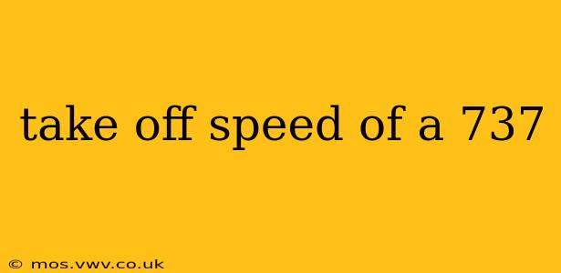 take off speed of a 737