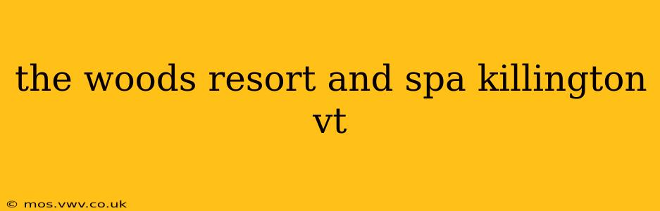 the woods resort and spa killington vt