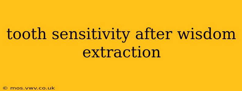 tooth sensitivity after wisdom extraction