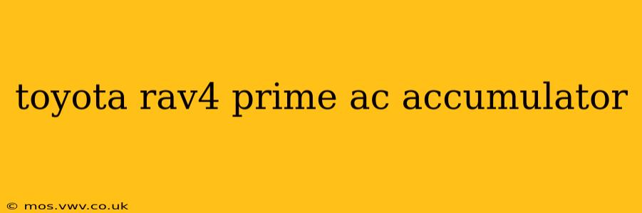 toyota rav4 prime ac accumulator