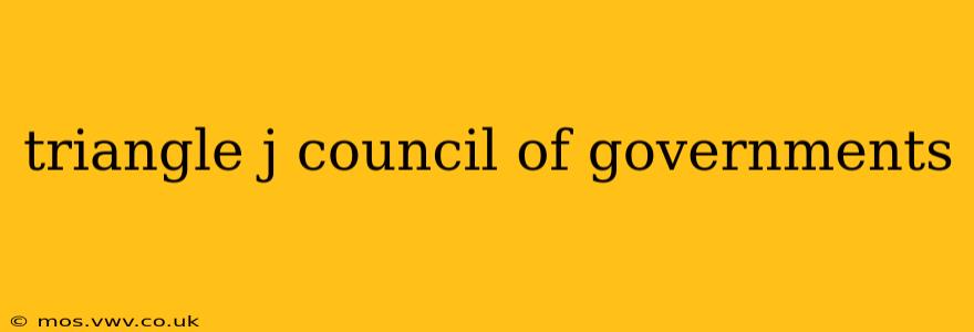 triangle j council of governments