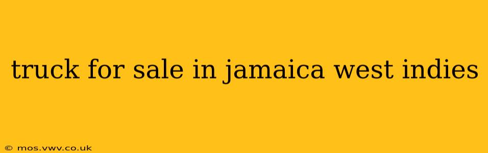 truck for sale in jamaica west indies