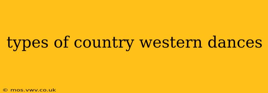 types of country western dances