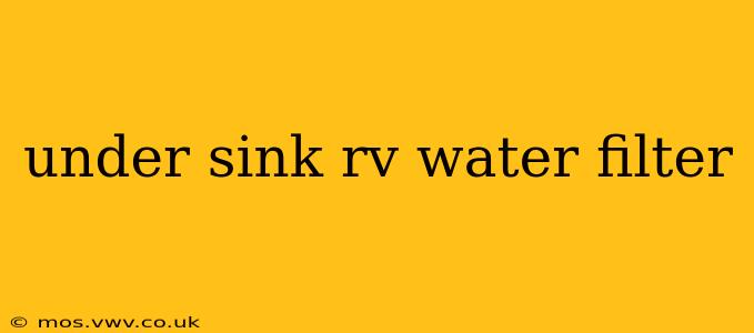 under sink rv water filter