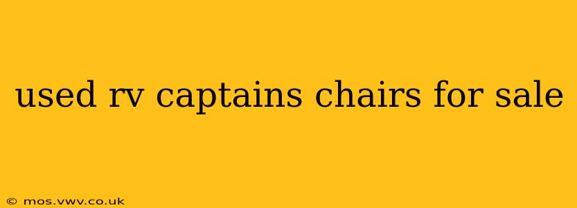 used rv captains chairs for sale
