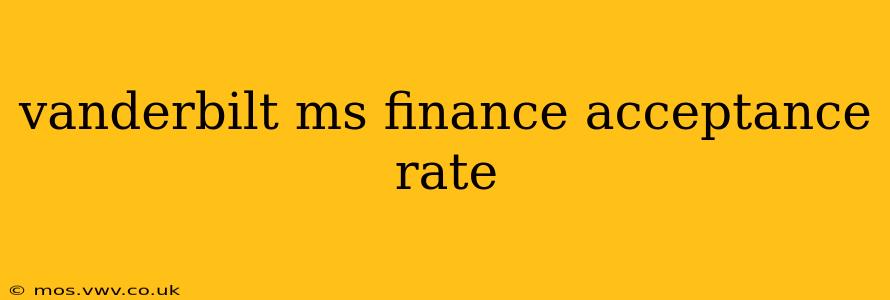 vanderbilt ms finance acceptance rate