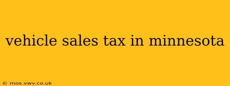 vehicle sales tax in minnesota