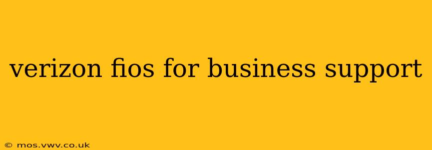 verizon fios for business support