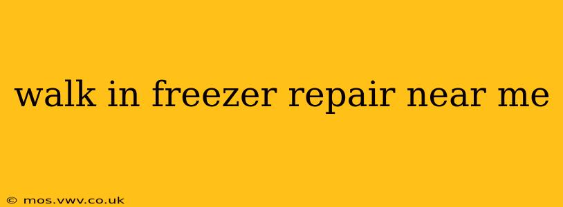 walk in freezer repair near me