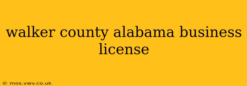 walker county alabama business license