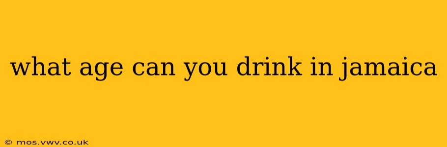 what age can you drink in jamaica
